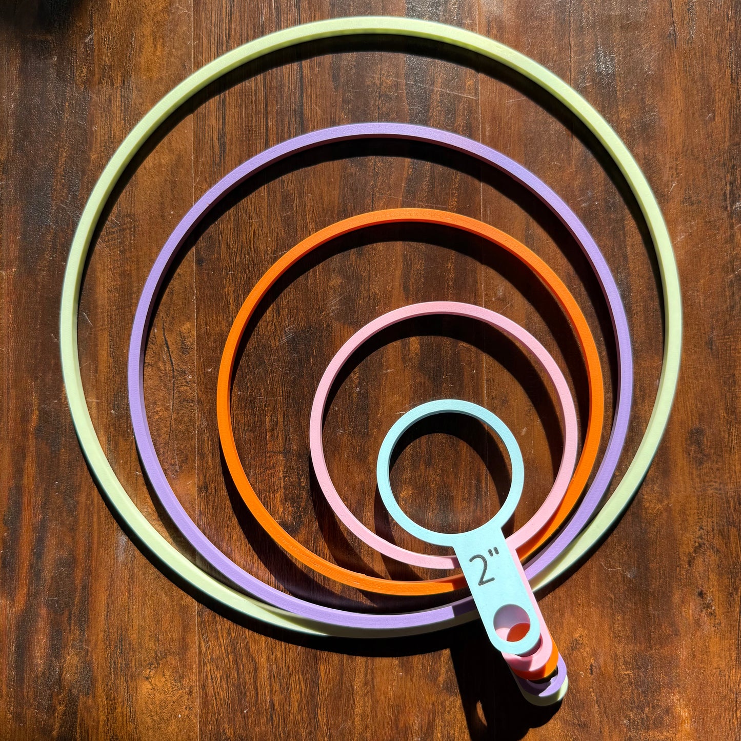Five Ring Flower Measuring Set in Multi Color
